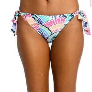 La Blanca Blue and Pink Bikini with Tropical Print